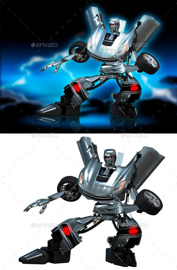 transformer robot car cartoon